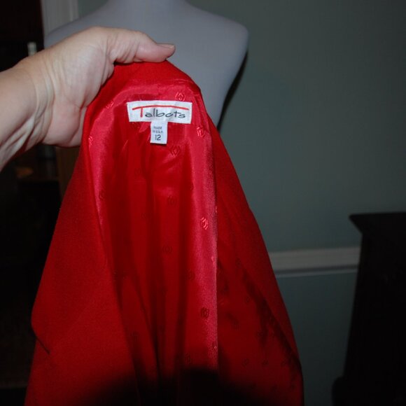 NWOT Classic Red Wool Talbots Blazer - Picture 8 of 9
